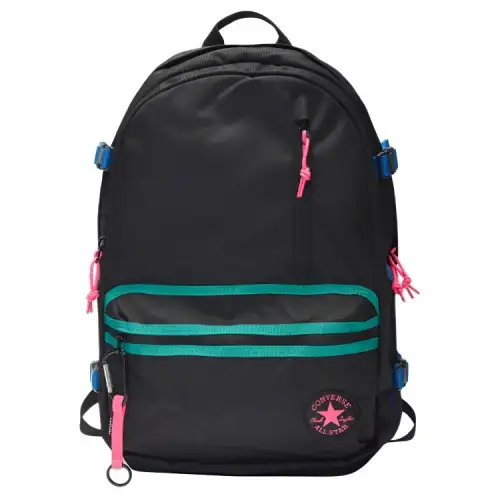 Converse Straight Edge Polyester Backpack Unisex Black