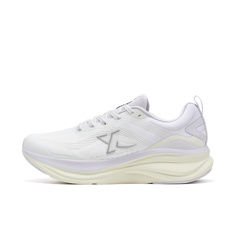 XTEP Abrasion Resistant Breathable Low top Casual City Commuting Running Shoes Women’s Classic White Daisy Purple