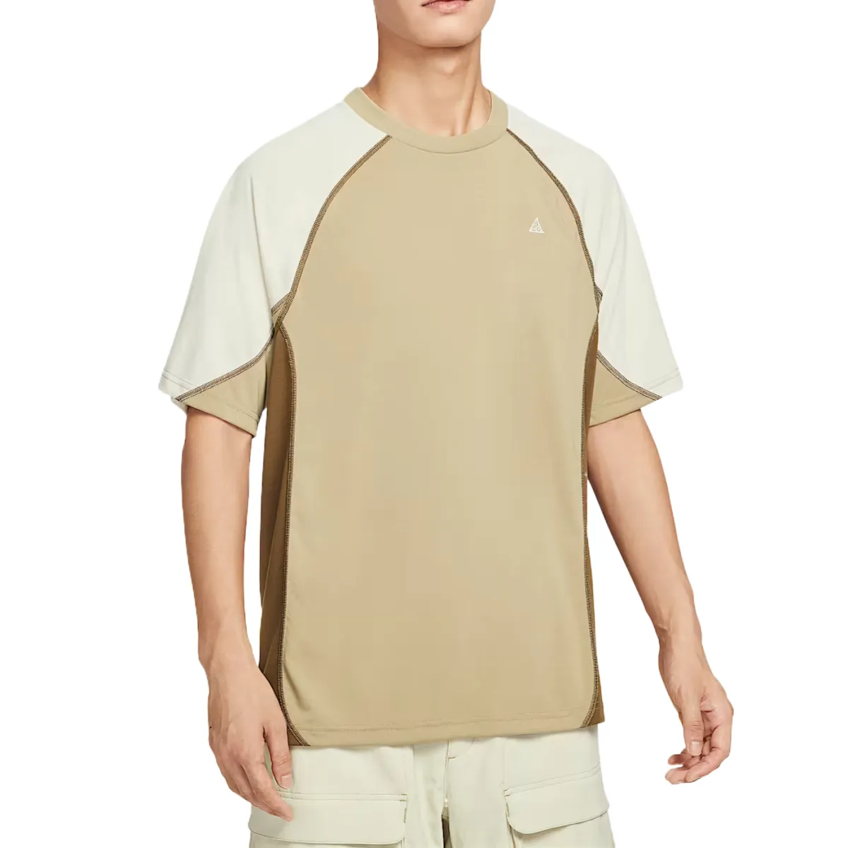 Nike Dri-FIT ADV T-Shirts Men's Light Khaki Crew Neck