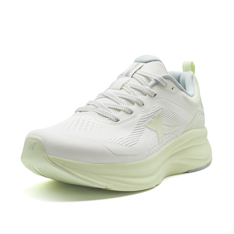 XTEP Abrasion Resistant Breathable Low top Casual Training City Commuting Running Shoes Women’s Sail White Mist Green