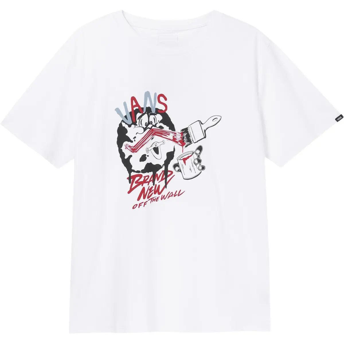 Vans T-Shirts Unisex White Crew Neck Moderate Straight Fit