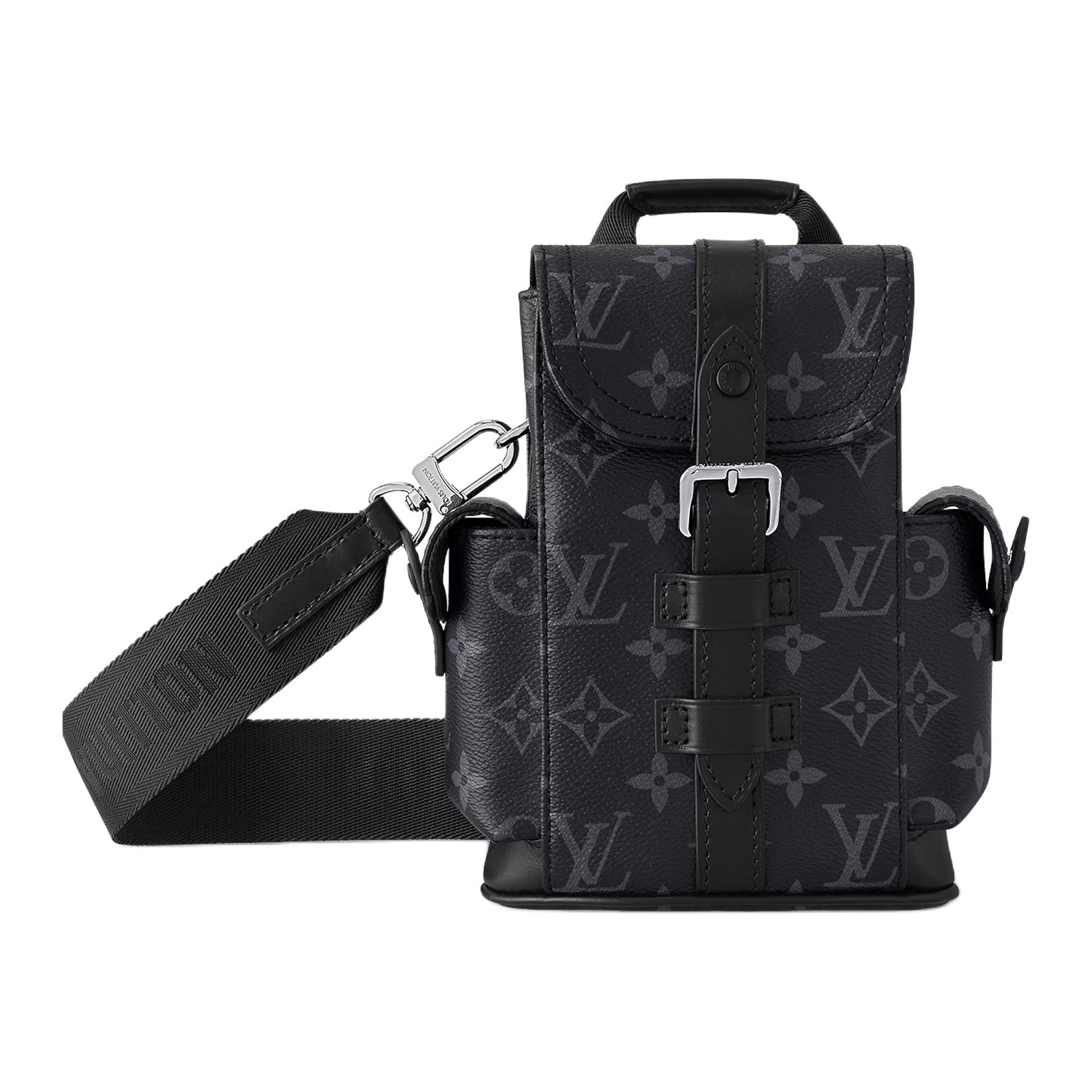 Мужская сумка Louis Vuitton Christopher Nano (черная)