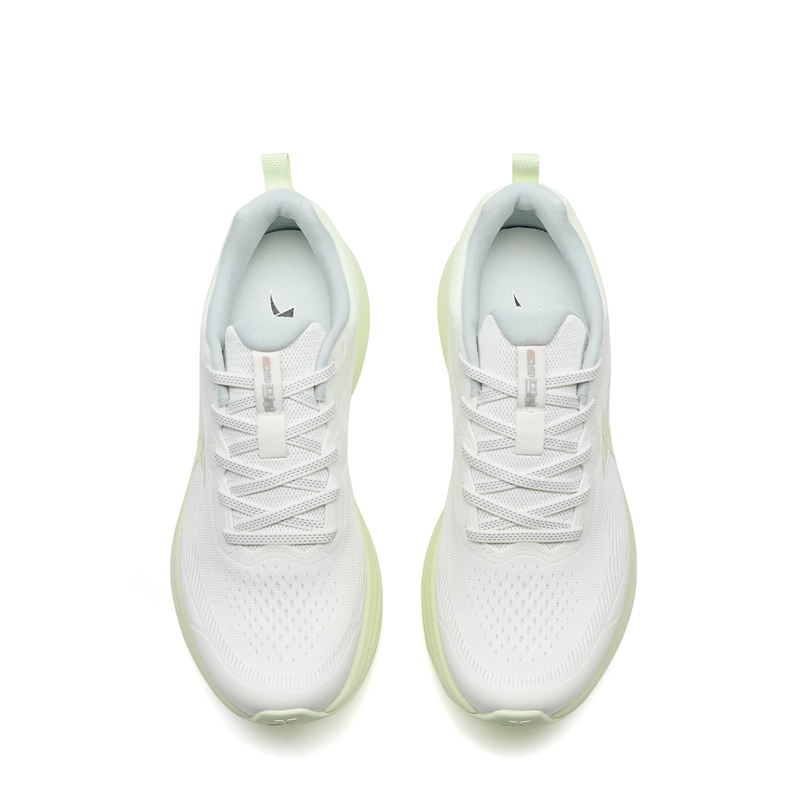 XTEP Abrasion Resistant Breathable Low top Casual Training City Commuting Running Shoes Women’s Sail White Mist Green