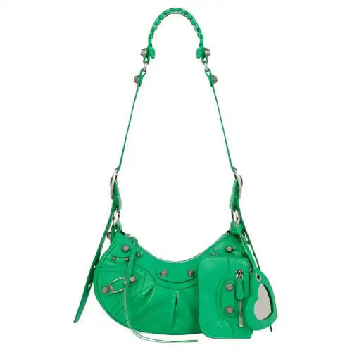 Balenciaga Le Cagole Shoulder Bag Xs Green
