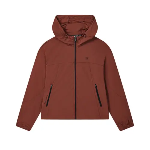FILA WHITE Jackets Women's Dark Burgundy Hooded Moderate Other