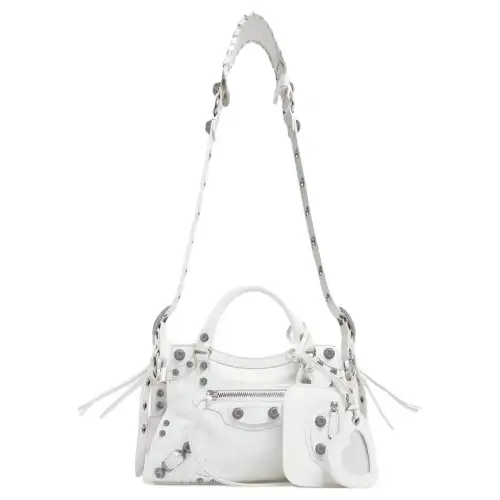 Balenciaga Neo Cagole Handbag Xs White