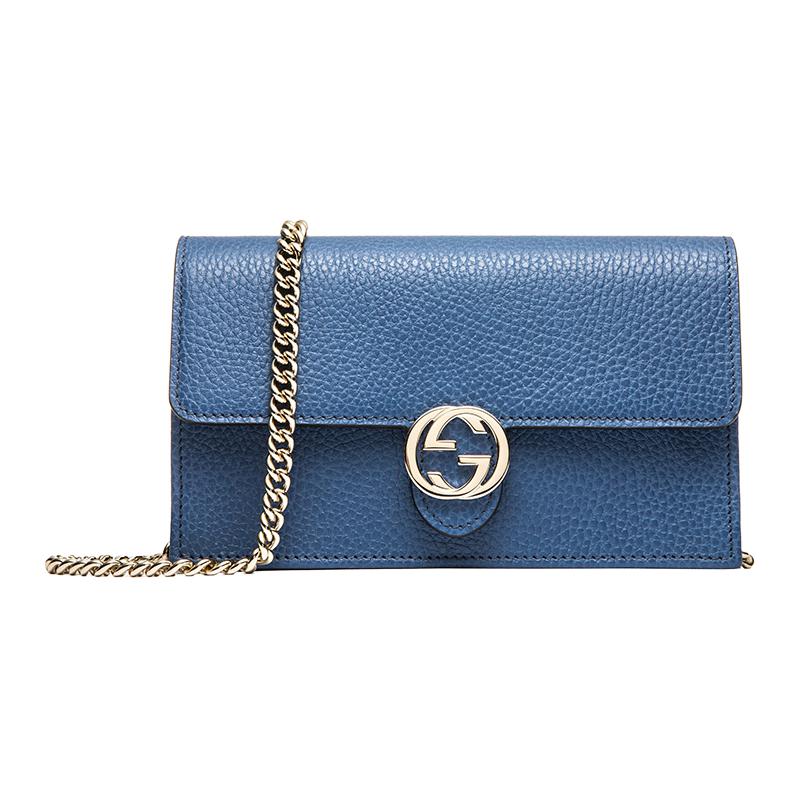 Женская сумка Gucci GUCCI LogoG WOC (синяя)