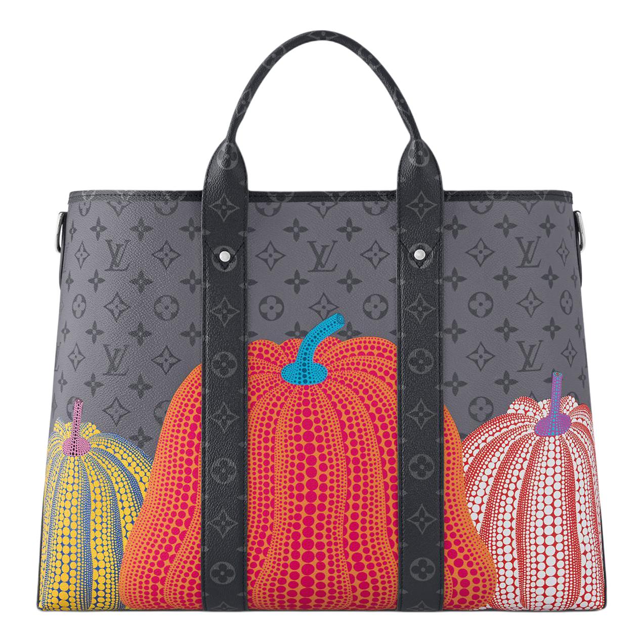 Мужская сумка Louis Vuitton x Yayoi Kusama (серая) — фото 4