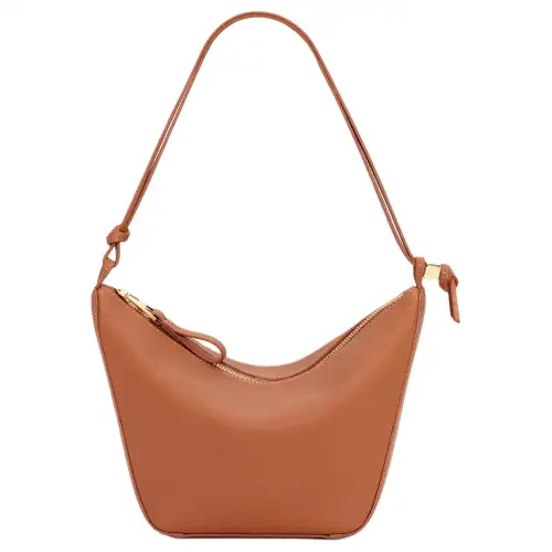 LOEWE Hammock Hobo Cow Leather Hobo Bag, Handbag, Shoulder Bag Mini Women's Tan