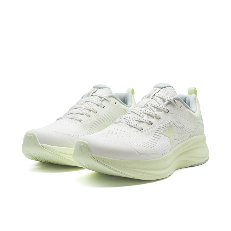 XTEP Abrasion Resistant Breathable Low top Casual Training City Commuting Running Shoes Women’s Sail White Mist Green