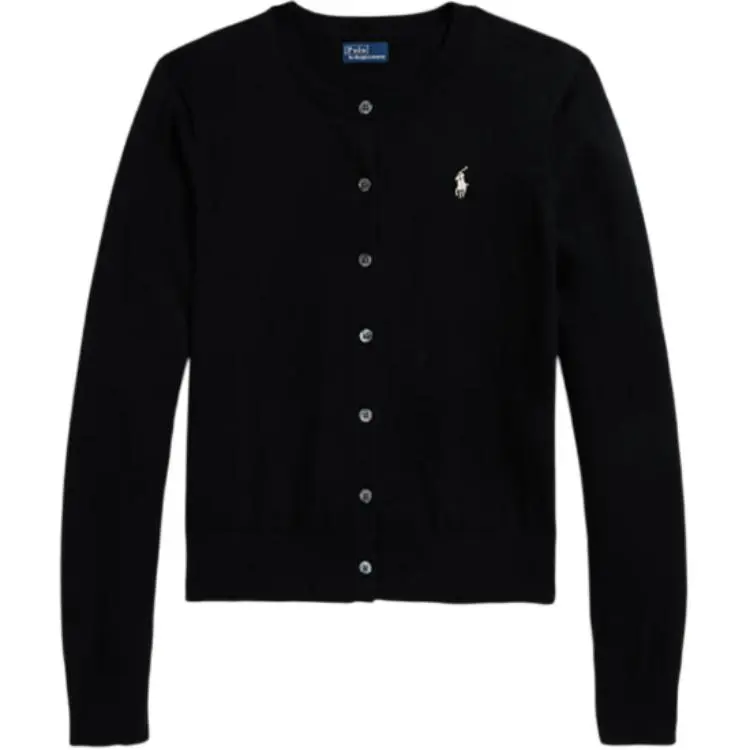 Polo Ralph Lauren Knitwear Slim Fit Women's Polo Black