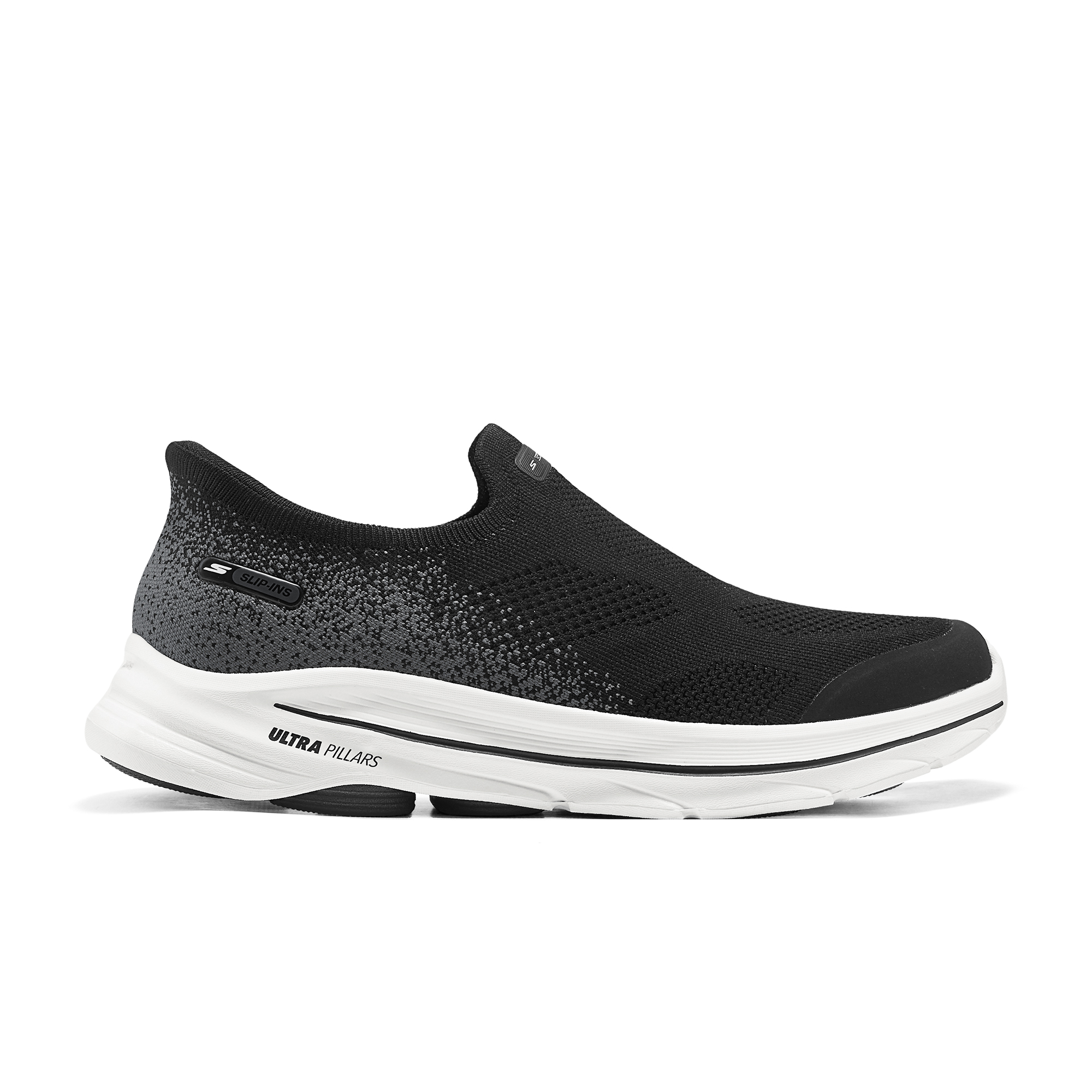 Skechers Go Walk 8 Cushioning Breathable Support Balance Lightweight Height Increasing Casual Shoes Men’s Black White
