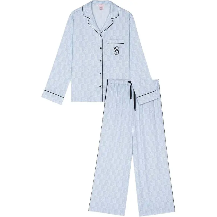 Victoria's Secret Pajama Set Lightweight Smooth And Sleek Shiny Satin Women's