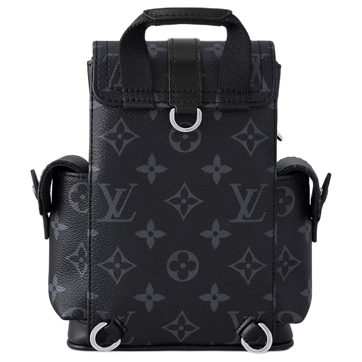 Мужская сумка Louis Vuitton Christopher Nano (черная) — фото 3