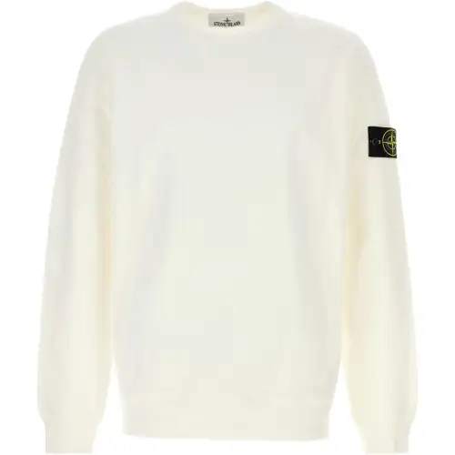 STONE ISLAND Logo Patch Crewneck Sweatshirt