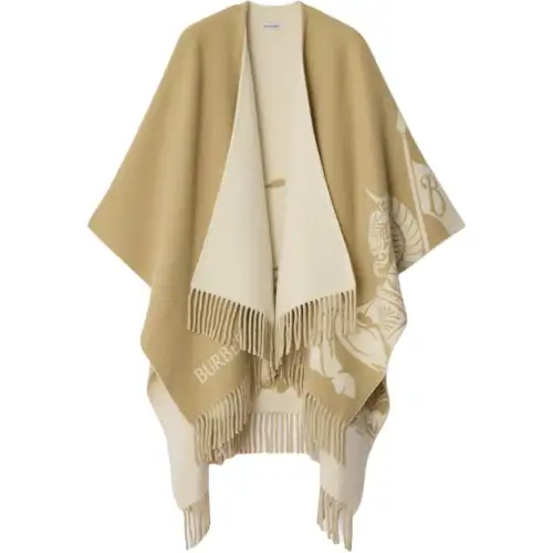 Burberry Ekd Fringed Cape