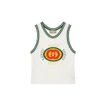 GUCCI Vintage Logo Print Tank Top