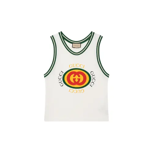 GUCCI Vintage Logo Print Tank Top