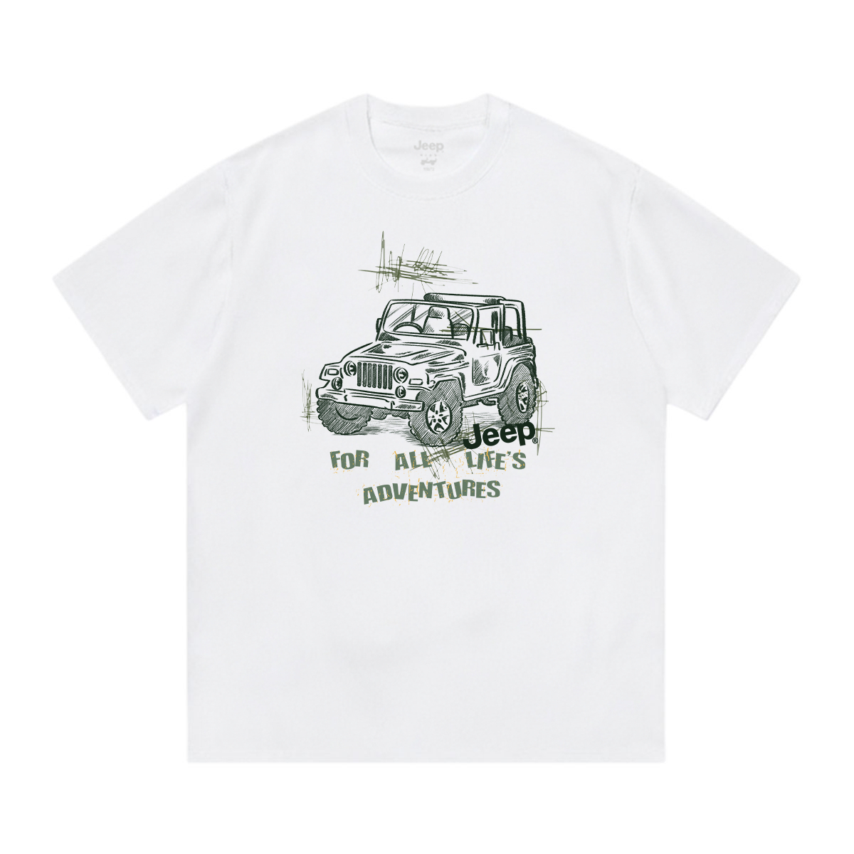 Футболка Jeep Внедорожник (белая)