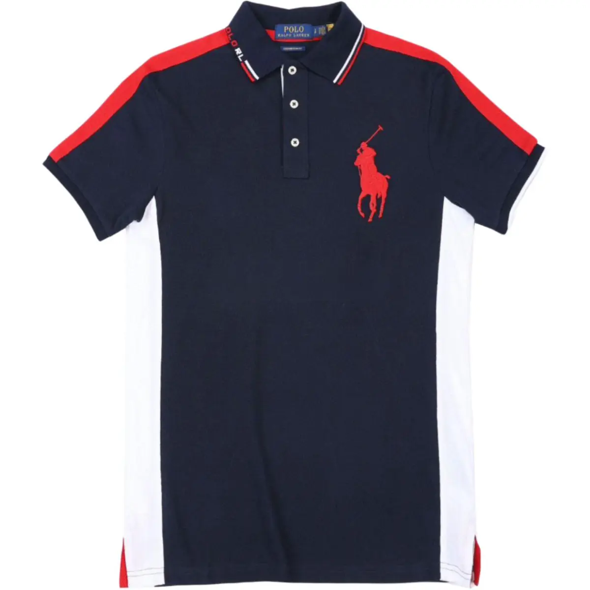 Polo Ralph Lauren Big Pony SS25 Polo Shirt Custom Slim Fit Men's Marine Blue