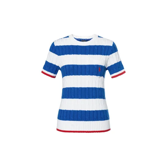 Polo Ralph Lauren Striped Cable-knit Top