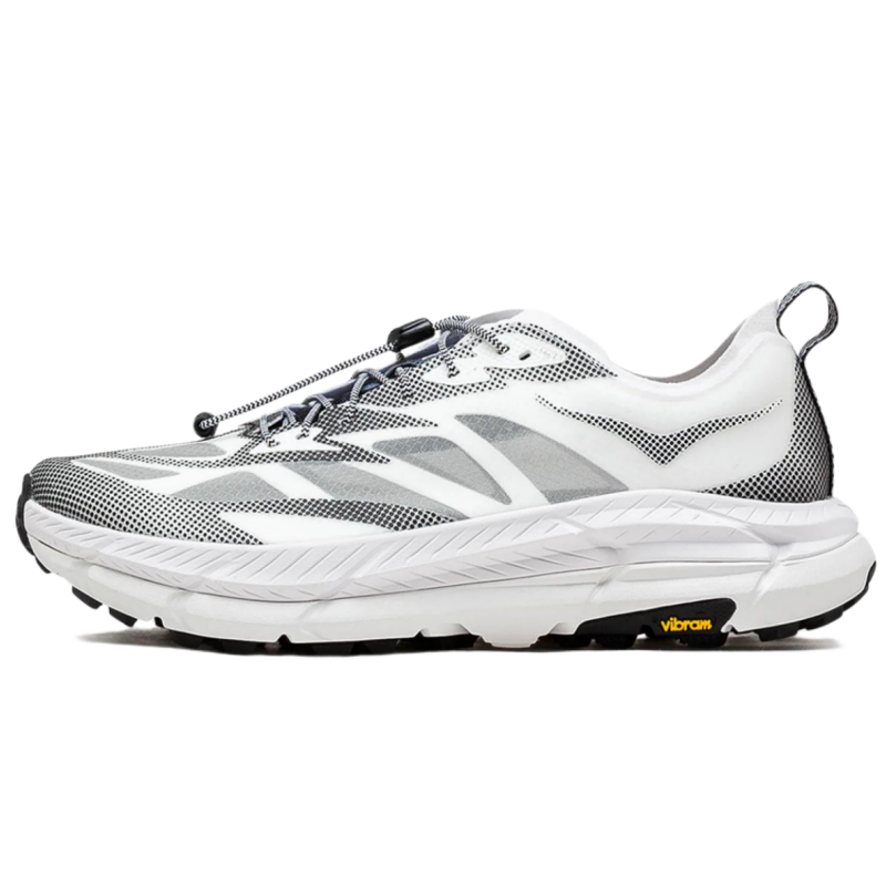Кроссовки HOKA ONE ONE Mafate Speed 4 LITE (бело-черные)