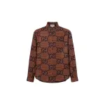GUCCI Shirts Men's Brown Moderate Other