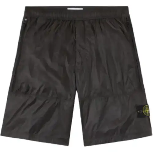 STONE ISLAND Logo Badge Shorts