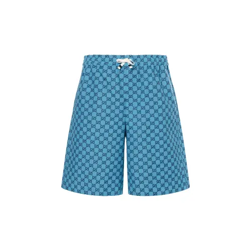 GUCCI GG Multicolor SS21 Casual Shorts Men's Blue