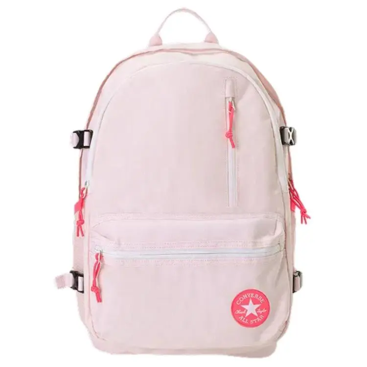 Converse Straight Edge Polyester Backpack Unisex Pink