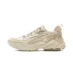 Li Ning Meteor Cushioning Slip Resistant Abrasion Resistant Support Low top Casual Shoes Women's Light Brown