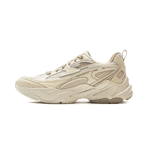 Li Ning Meteor Cushioning Slip Resistant Abrasion Resistant Support Low top Casual Shoes Women's Light Brown