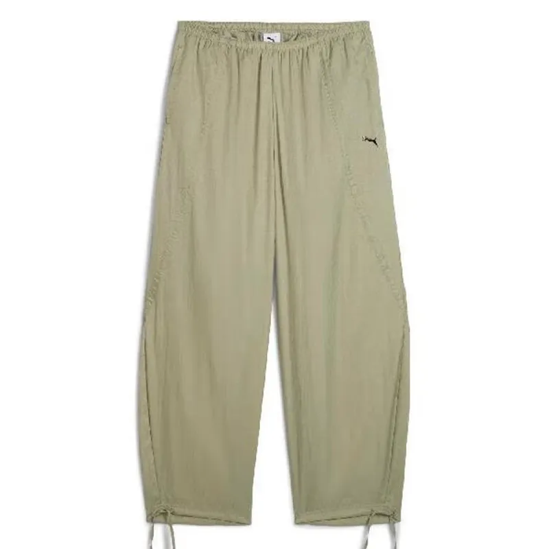 PUMA Casual Pants Women's Olive Green Moderate Cargo Pants