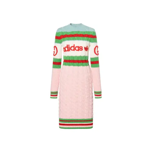 GUCCI x Adidas Originals Long Sleeved Dress Women's Pink