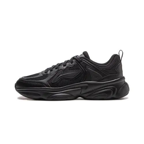 Li Ning Milk Coconut Low top Chunky Sneakers Men's Black