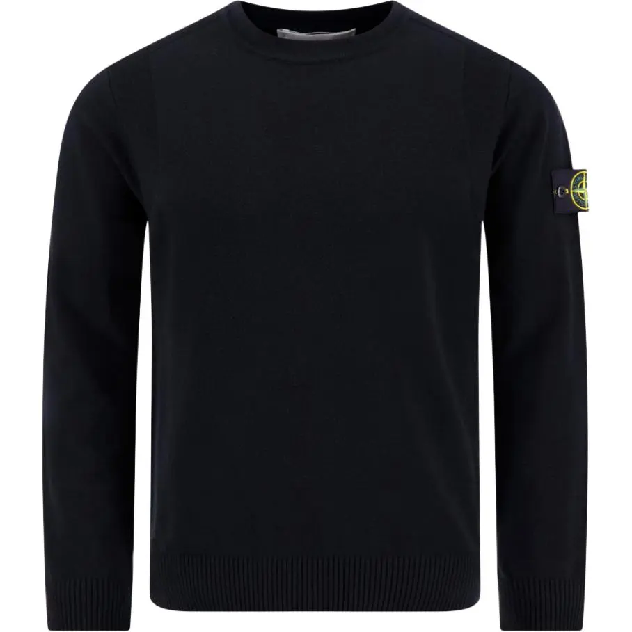 STONE ISLAND Logo Patch Crewneck Jumper