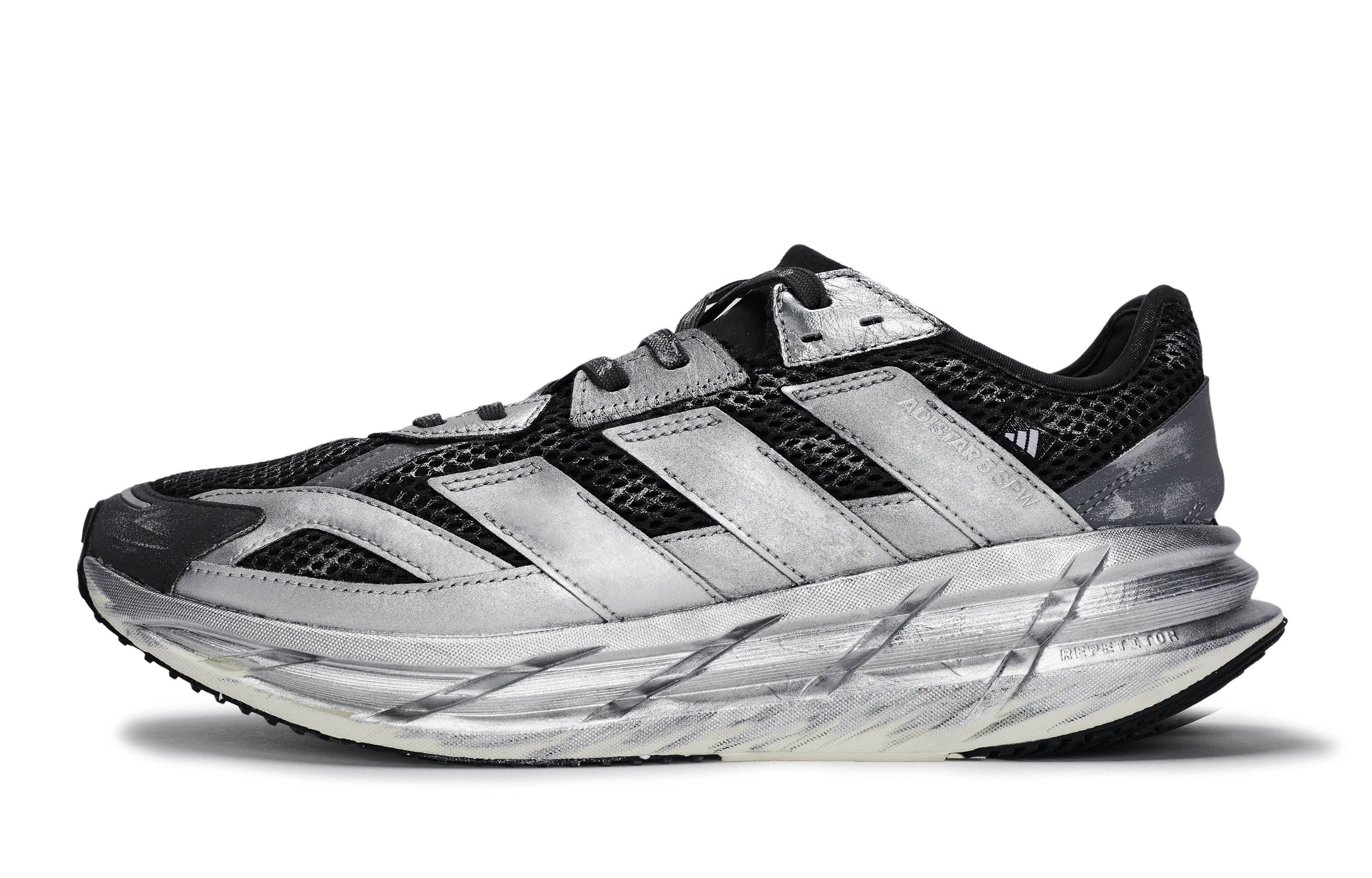 Adidas ADISTAR 3 Abrasion Resistant Abrasion Resistant Low top Running Shoes Unisex Black Silver Gray