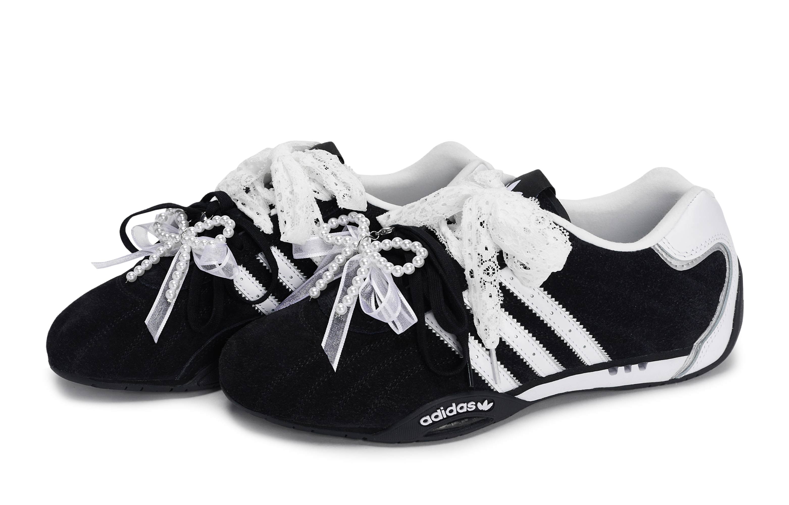 Adidas Originals ADIRACER Abrasion Resistant Low top Casual Training Running Shoes Unisex Black White