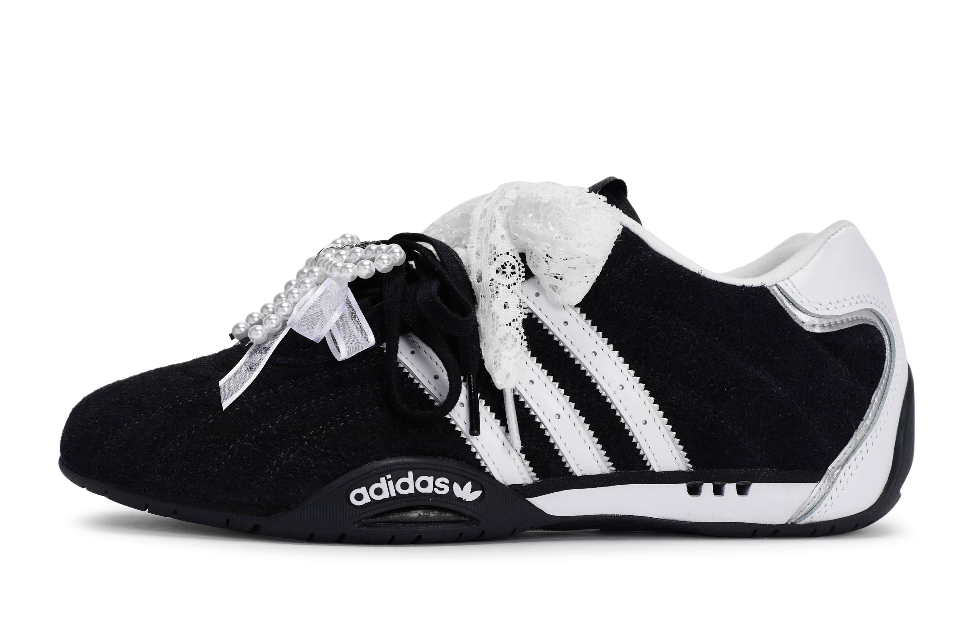 Adidas Originals ADIRACER Abrasion Resistant Low top Casual Training Running Shoes Unisex Black White