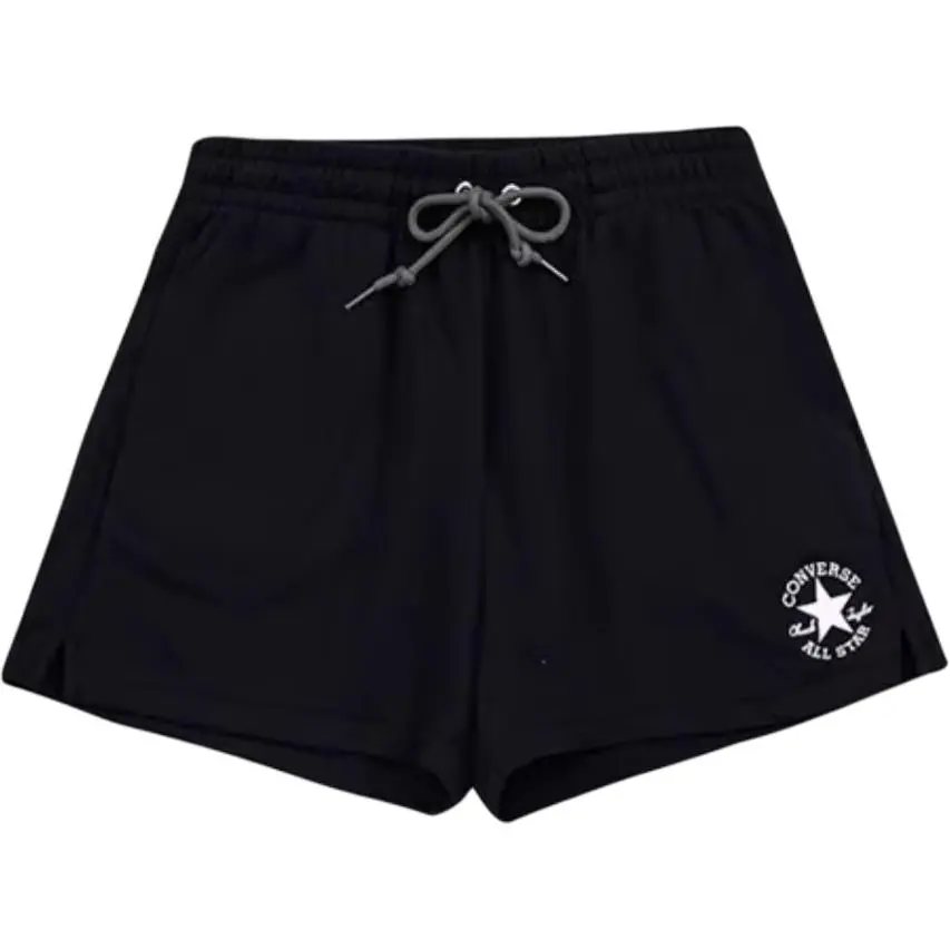 Converse Solid Color Casual Shorts Women's Black Moderate