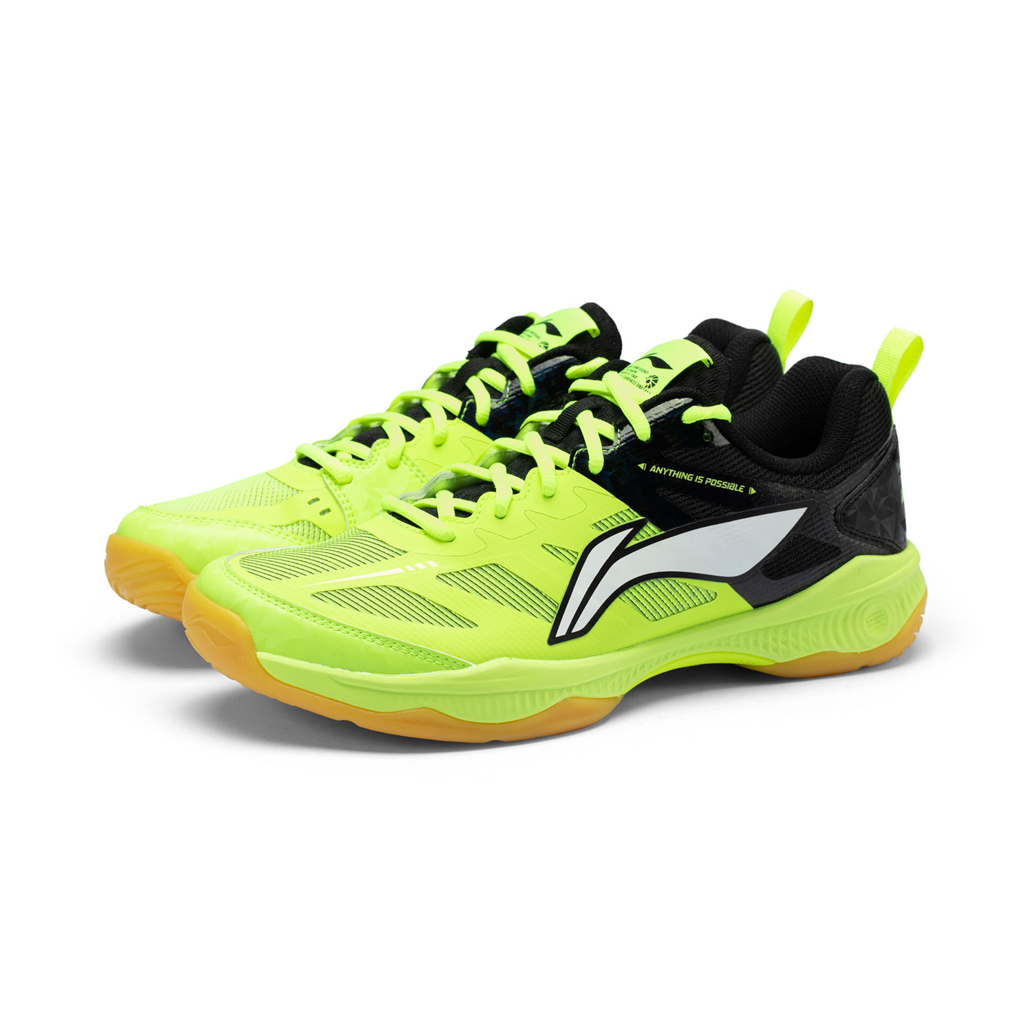 Li Ning Support Rebound Support Rebound Low top Badminton Shoes Unisex Green Black