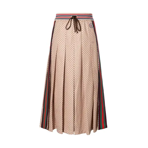 【Previous Season】Web stripe Gg logo print skirt