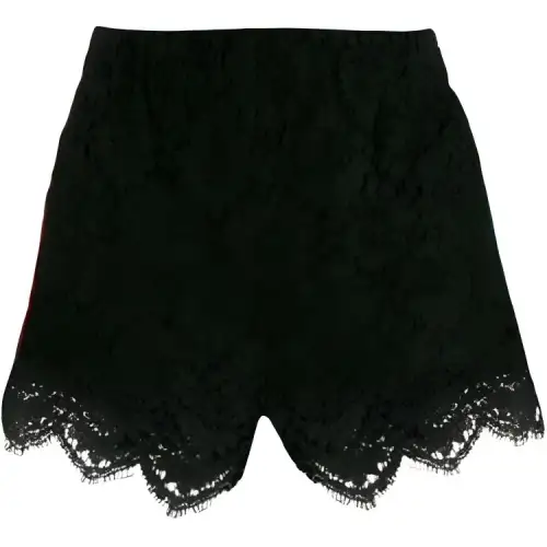 GUCCI Flower Leaf Shorts Black