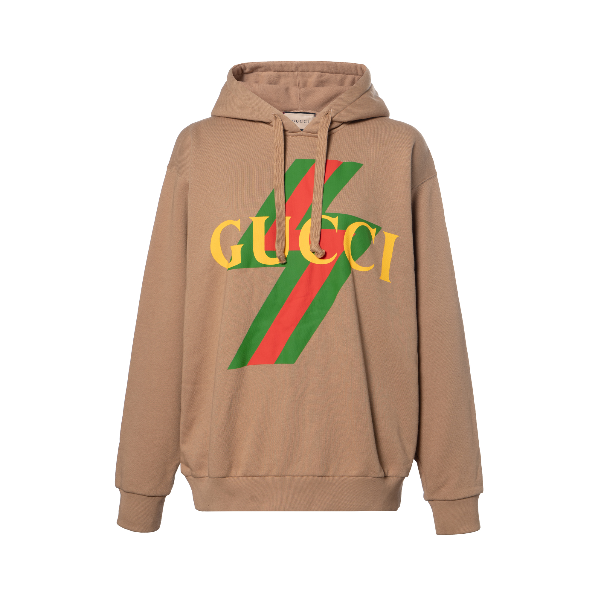GUCCI Women's Vintage Logo Hoodie Camel/Red/Green/Yellow