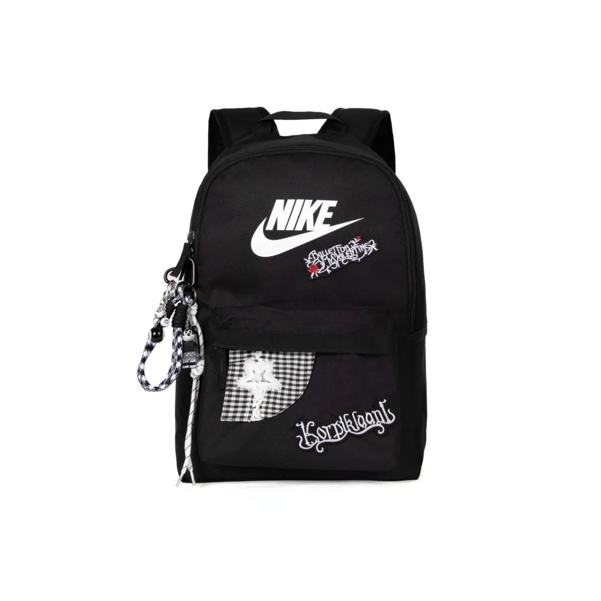Nike Polyester Backpack Unisex Black White