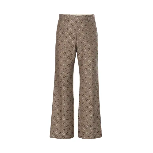 【Previous Season】Horsebit-jacquard straight trousers