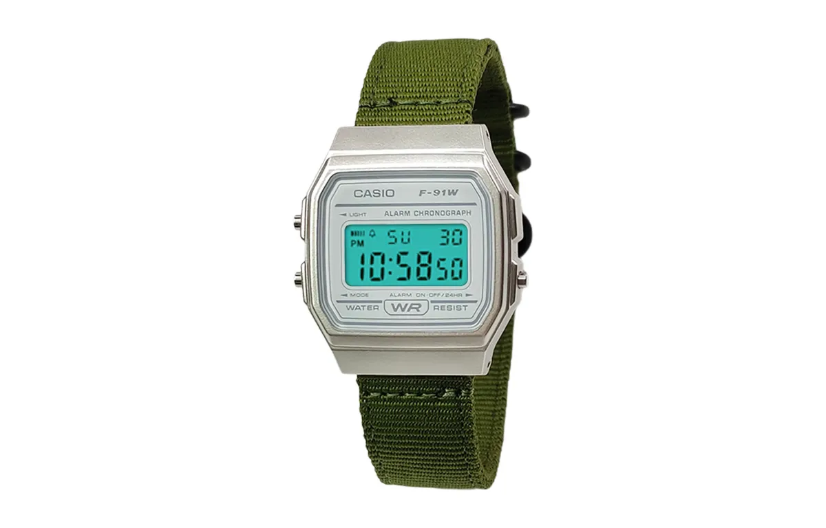 CASIO Custom Collection Quartz Movement Nylon Strap Watch Women's Watch White Dial