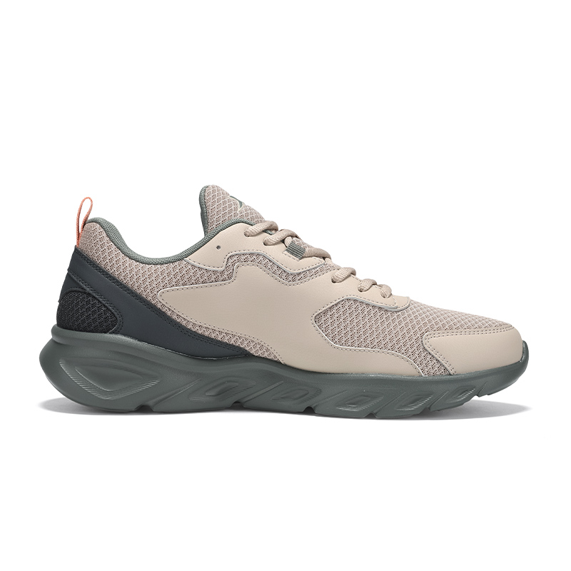 XTEP Cushioning Abrasion Resistant Low top Casual Running Shoes Men’s Tea Umber Coal Black