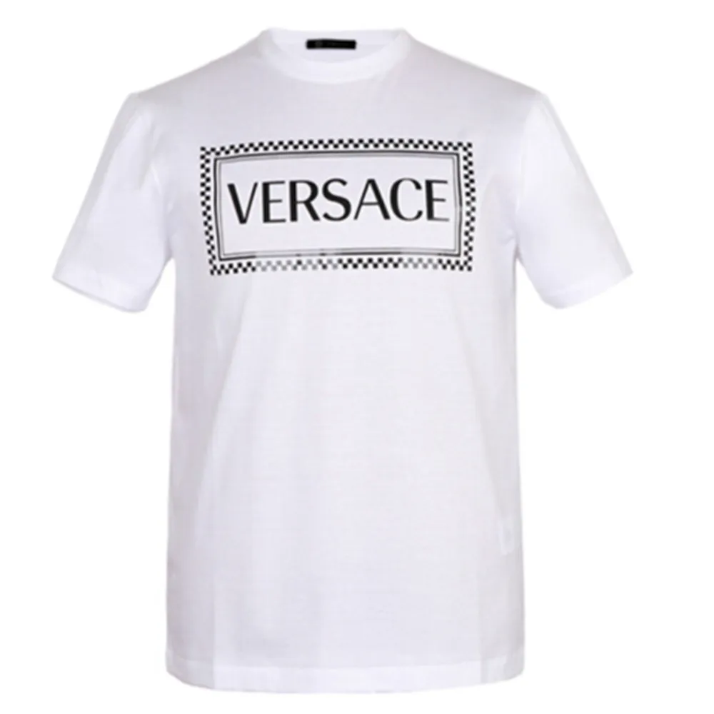 VERSACE 90s Logo Embroidered T shirt