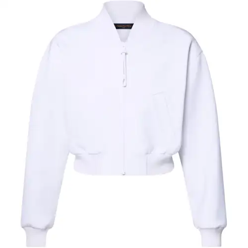 LOUIS VUITTON Cropped Technical Jersey Bomber Jacket